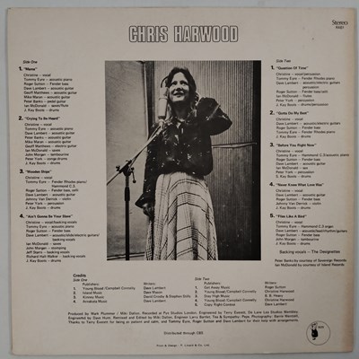 Lot 43 - CHRIS HARWOOD - NICE TO MEET MISS CHRISTINE LP (ORIGINAL UK COPY - BIRTH RECORDS - RAB 1)
