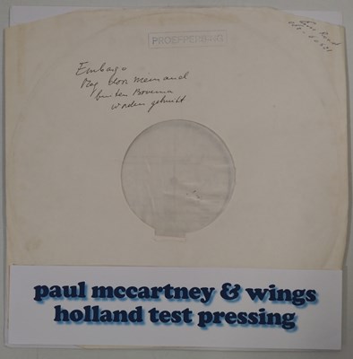 Lot 52 - WINGS - LONDON TOWN (ORIGINAL DUTCH TEST PRESSING - 062-60521)
