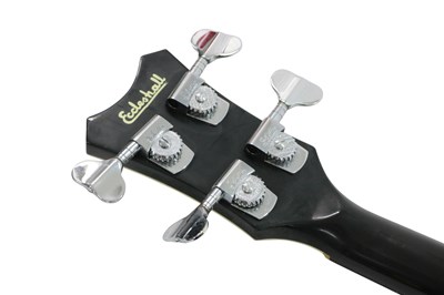 Lot 139 - CHRIS ECCLESHALL CUSTOM BUILT SEMI-ACOUSTIC 335 STYLE BASS GUITAR