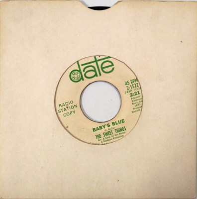 Lot 29 - THE SWEET THINGS - I'M IN A WORLD OF TROUBLE C/W BABY'S BLUE - 7" RADIO STATION COPY