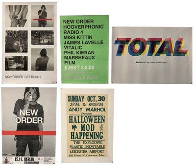Lot 110 - NEW ORDER PROMO & GIG POSTERS COLLECTION x5