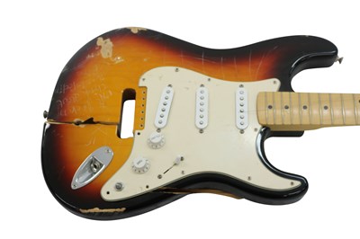 Lot 12 - SMASHED FENDER STRATOCASTER
