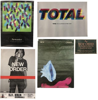 Lot 111 - NEW ORDER PROMO & GIG POSTERS COLLECTION x5