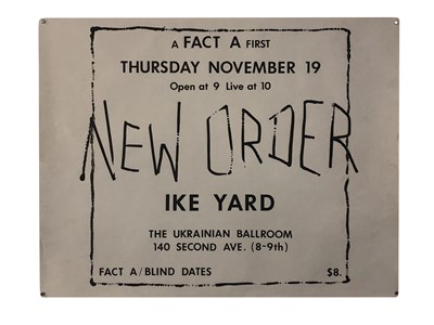 Lot 113 - 1981 NEW YORK GIG POSTER
