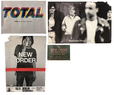 Lot 122 - NEW ORDER GIG & PROMO POSTERS x4