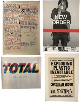 Lot 123 - NEW ORDER & RELATED POSTERS x4