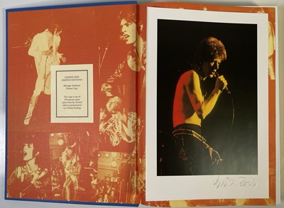 Lot 88 - DAVID BOWIE / MICK ROCK SIGNED MOONAGE DAYDREAM BOOK - DELUXE GENESIS PUBLICATIONS.