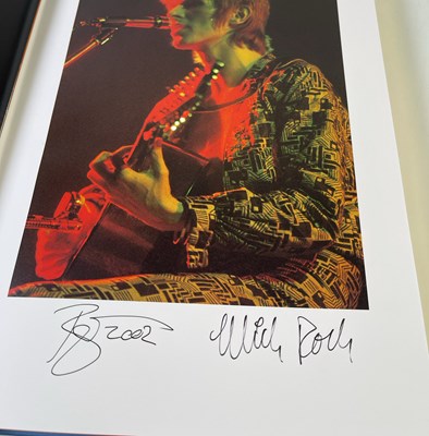 Lot 88 - DAVID BOWIE / MICK ROCK SIGNED MOONAGE DAYDREAM BOOK - DELUXE GENESIS PUBLICATIONS.