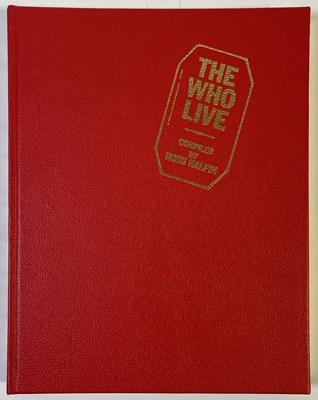 Lot 99 - GENESIS PUBLICATIONS - THE WHO LIVE - PETE TOWNSHEND SIGNED.