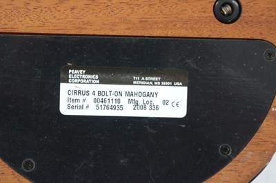 Lot 17 - PEAVEY CIRRUS 4 BOLT-ON MAHOGONY BASS GUITAR