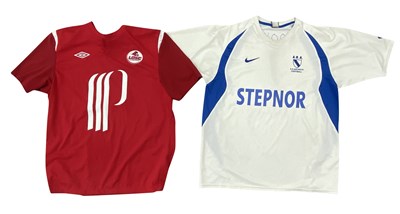 Lot 191 - HOOKY'S TOUR WORN FOOTBALL SHIRTS x3