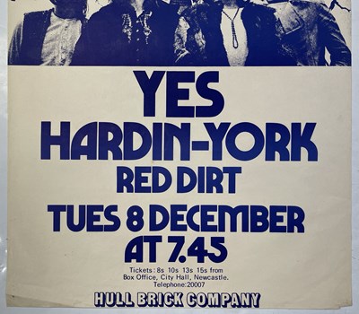 Lot 262 - YES - ORIGINAL 1973 CONCERT POSTER.