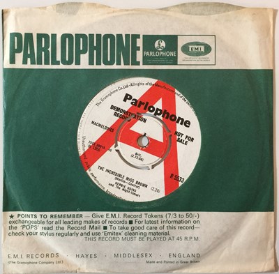 Lot 196 - HERBIE GOINS - THE INCREDIBLE MISS BROWN 7'' (ORIGINAL UK PARLOPHONE DEMO - R 5533)