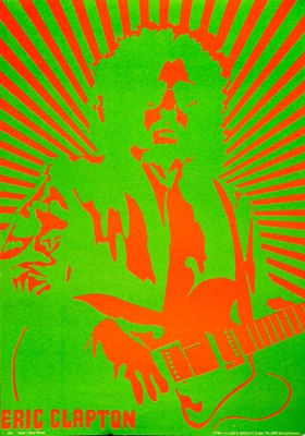 Lot 90 - ERIC CLAPTON - PETER BLUMER 1969 POSTER.