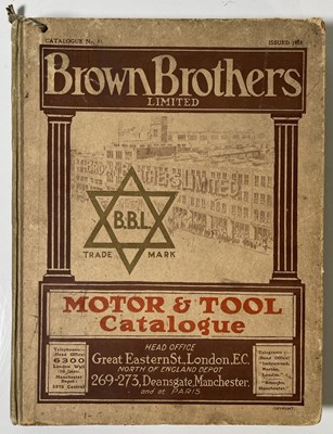 Lot 41 - AUTOMOBILIA INTEREST - 1913 BROWN BROTHERS CATALOGUE