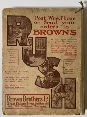 Lot 41 - AUTOMOBILIA INTEREST - 1913 BROWN BROTHERS CATALOGUE