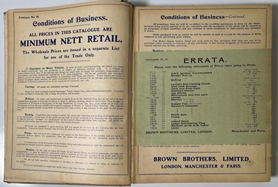 Lot 41 - AUTOMOBILIA INTEREST - 1913 BROWN BROTHERS CATALOGUE