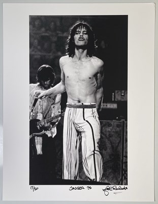 Lot 432 - JOHN ROWLANDS - PHOTOGRAPHER SIGNED LIMITED EDITION PRINT - MICK JAGGER.