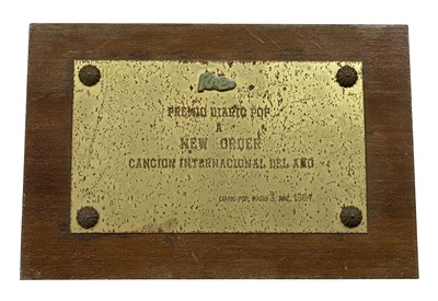 Lot 278 - ITALIAN AWARD FROM 1984