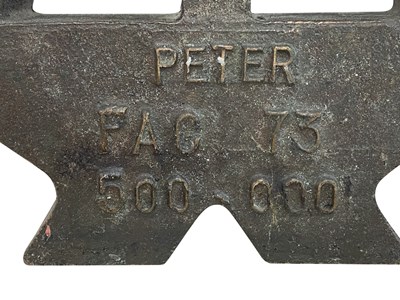 Lot 282 - FAC 73 - BLUE MONDAY COMMEMORATIVE ANVIL