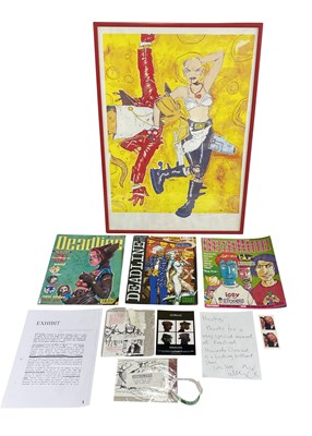 Lot 296 - HOOKY'S WORK WITH GORILLAZ & DEADLINE COMICS AND GORILLAZ SONG MACHINE - SEASON ONE