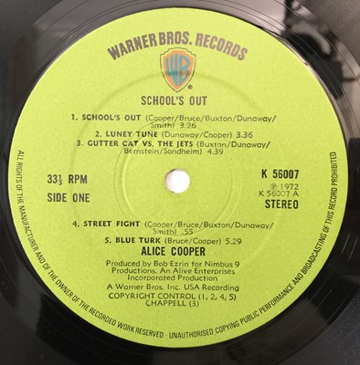 Lot 138 - ALICE COOPER - SCHOOL'S OUT LP (UK COMPLETE W/ PANTS - WARNER BROS - K56007)