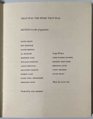 Lot 17 - JOHN F. KENNEDY - THAT WAS THE WEEK THAT WAS COMMEMORATIVE BOOK.