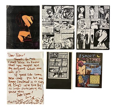 Lot 316 - NEW ORDER COMIC BOOK ARTWORK BY ERIC KHOO PLUS JOY DIVISION CLOTHING
