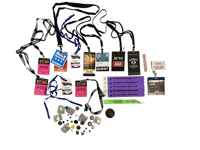 Lot 318 - PETER HOOK & NEW ORDER PASSES AND BADGES