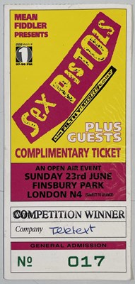 Lot 584 - THE SEX PISTOLS - MEMORABILIA INC SEALED JOHN LYDON BOOK / 1996 TOUR.