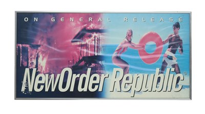 Lot 34 - NEW ORDER LONDON RECORDS PROMO POSTER GIFT
