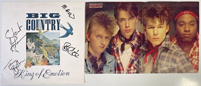 Lot 344 - BIG COUNTRY SIGNED LP AND MAGAZINE PAGE.