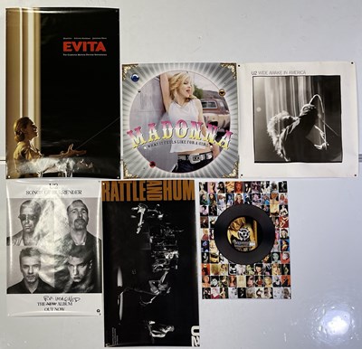 Lot 2360074 - MUSIC MEMORABILIA INC MADONNA/U2.