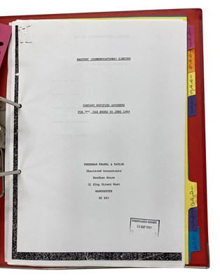 Lot 359 - FACTORY RECORDS, TONY WILSON & MANCHESTER