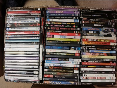 Lot 79 - LARGE MUSIC DVD COLLECTION.