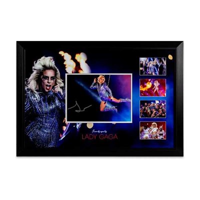 Lot 362 - LADY GAGA - FRAMED AND SIGNED DISPLAY.