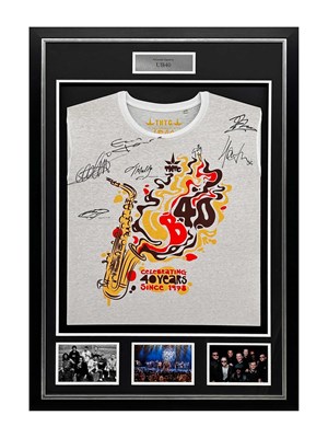Lot 375 - UB40 - FRAMED AND SIGNED DISPLAY.