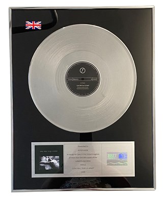 Lot 407 - JOY DIVISION LOVE WILL TEAR US APART BRIT CERTIFIED BPI PLATINUM DISC AWARD