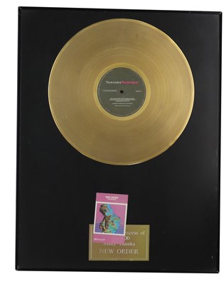 Lot 55 - NEW ORDER TECHNIQUE GOLD AWARD