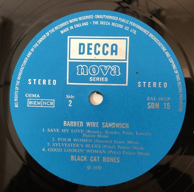 Lot 4 - BLACK CAT BONES - BARBED WIRE SANDWICH LP (ORIGINAL UK STEREO COPY - SDN 15)