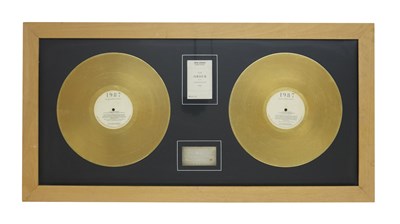 Lot 61 - NEW ORDER ITALIAN 'SUBSTANCE' GOLD DISC, 1989