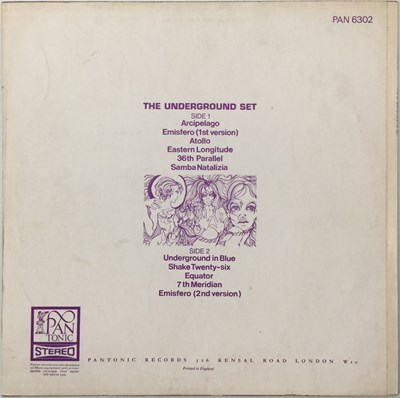 Lot 5 - THE UNDERGROUND SET - THE UNDERGROUND SET LP (UK ORIGINAL - PANTONIC - PAN 6302)