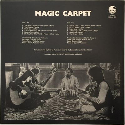 Lot 6 - MAGIC CARPET - MAGIC CARPET LP (UK ORIGINAL - MUSHROOM - 200 MR 20)