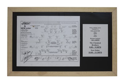 Lot 62 - NEW ORDER/CHEMICAL BROTHERS LIGHTING PLAN FOR SAN FRANCISCO GIG, 2005