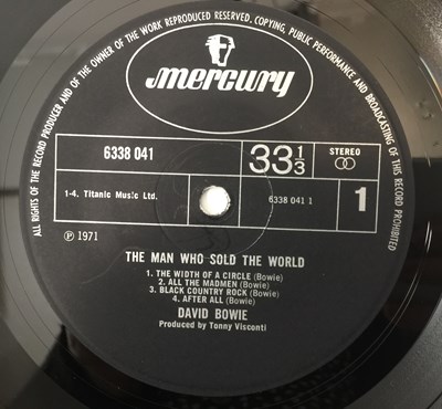 Lot 15 - DAVID BOWIE - THE MAN WHO SOLD THE WORLD LP (OG UK 'DRESS SLEEVE' COPY - 'TONNY' - MERCURY 6338 041)