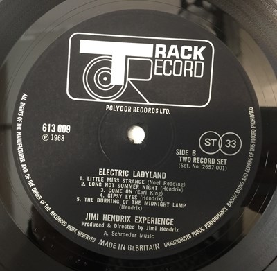 Lot 17 - JIMI HENDRIX - ELECTRIC LADYLAND LP (UK TRACK - WHITE TEXT/ TWO RECORD SET - TRACK 613 008)