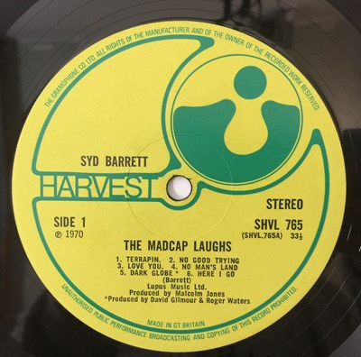 Lot 47 - SYD BARRETT - THE MADCAP LAUGHS LP (UK ORIGINAL - HARVEST - SHVL 765)