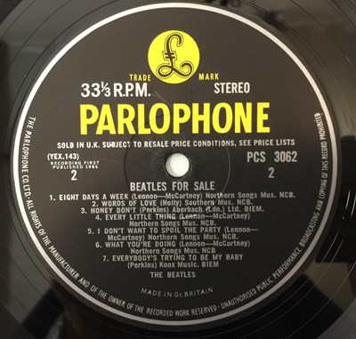 Lot 17 - THE BEATLES - BEATLES FOR SALE LP (ORIGINAL UK STEREO COPY - PCS 3062)