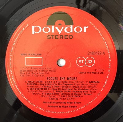 Lot 22 - RINGO STARR - SCOUSE THE MOUSE LP (ORIGINAL UK COPY SIGNED BY DONALD PLEASENCE - POLYDOR 2480 429)