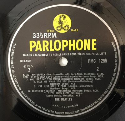 Lot 71 - THE BEATLES - HELP LP (RARE SLEEVE MISPRINT - UK MONO - PMC 1255)